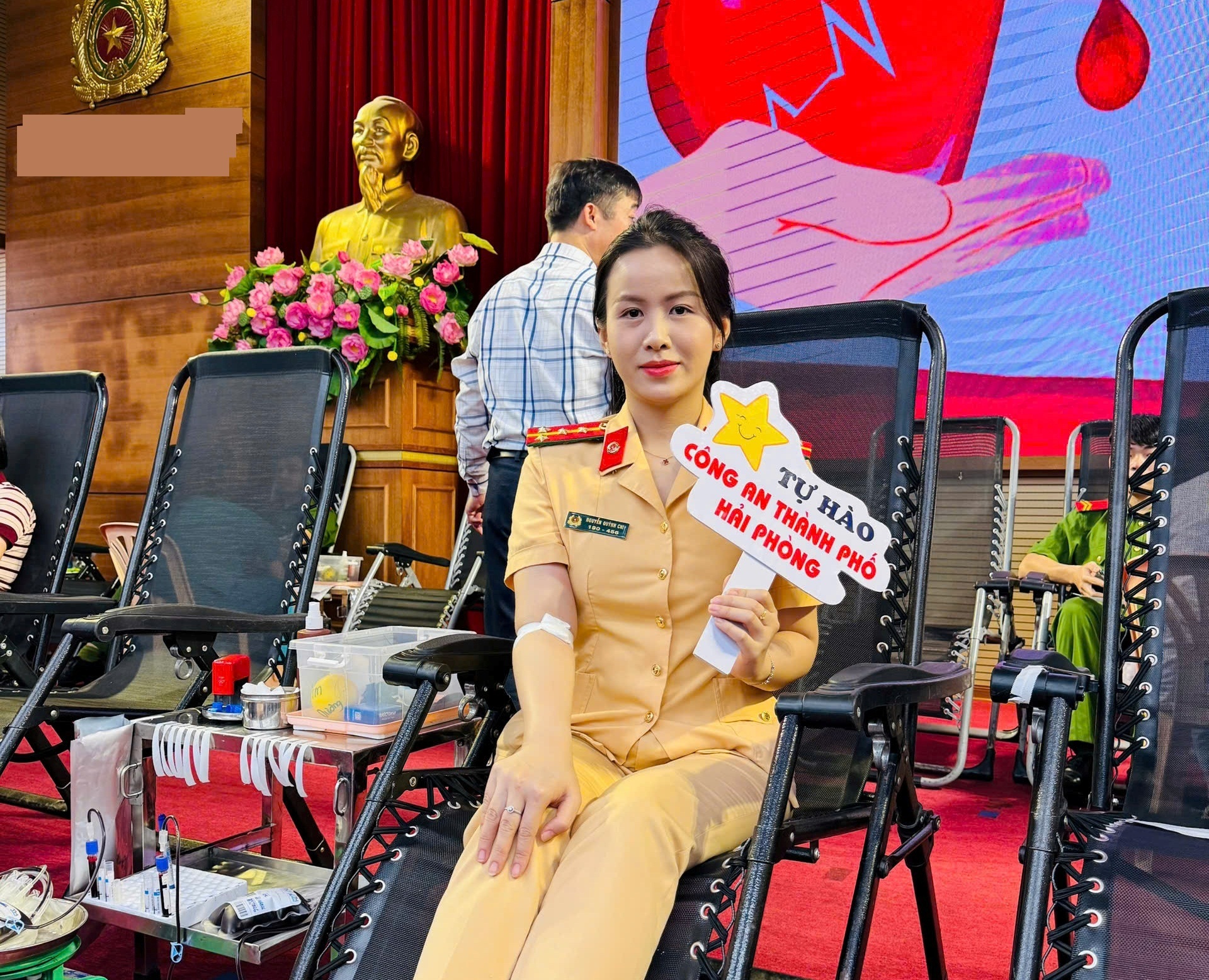 Phòng Cảnh sát giao thông: 72 chiến sĩ tình nguyện tham gia hiến máu